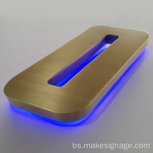 Znakovi slova od aluminijskog osvjetljenja